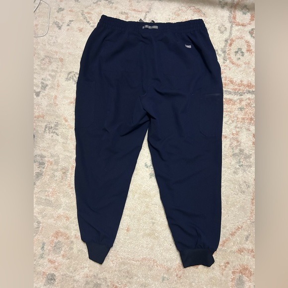 Womens FIGS navy blue high waisted Uman jogger scrub pants size 3XL - Picture 4 of 6
